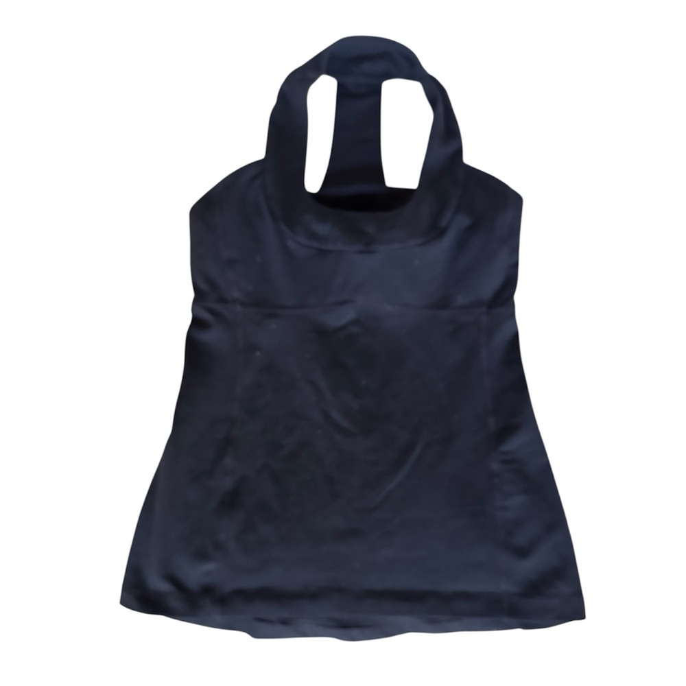 Lululemon Athletica Black Fitted Halter Tank Top